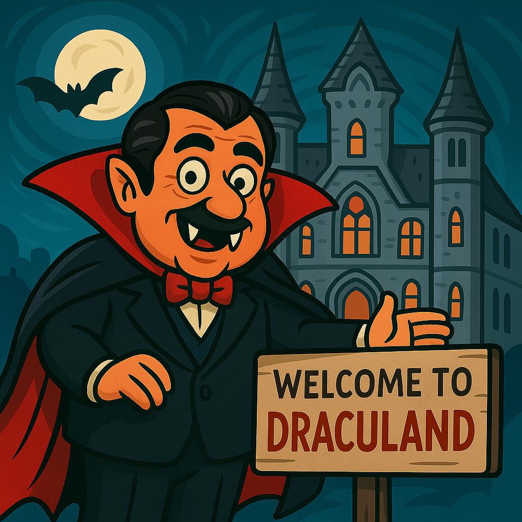 Buzzville Turns into "Draculand" After Mayor Mistakes Bram Stoker for Nobility