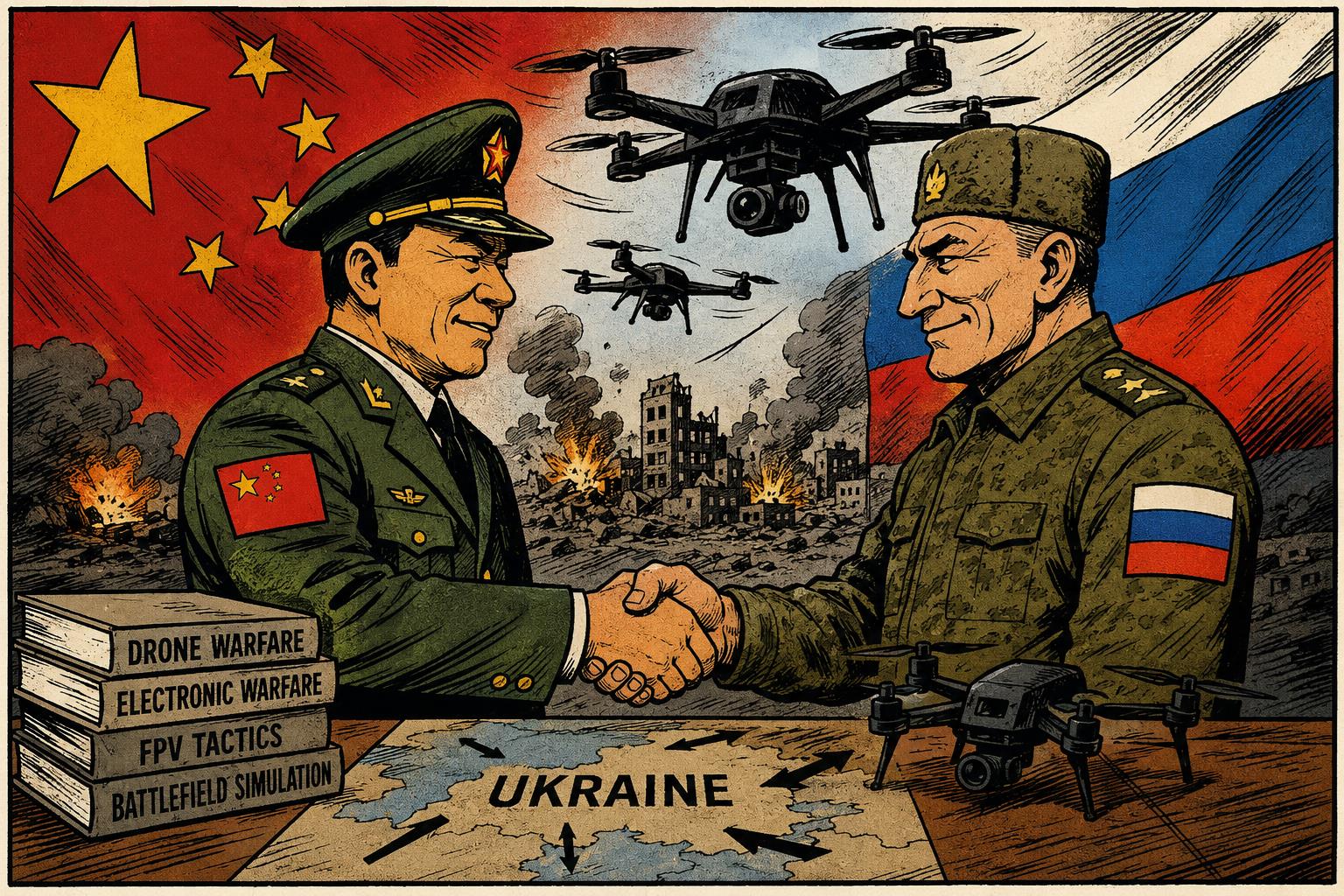 China’s Secret Drone Training for Russia