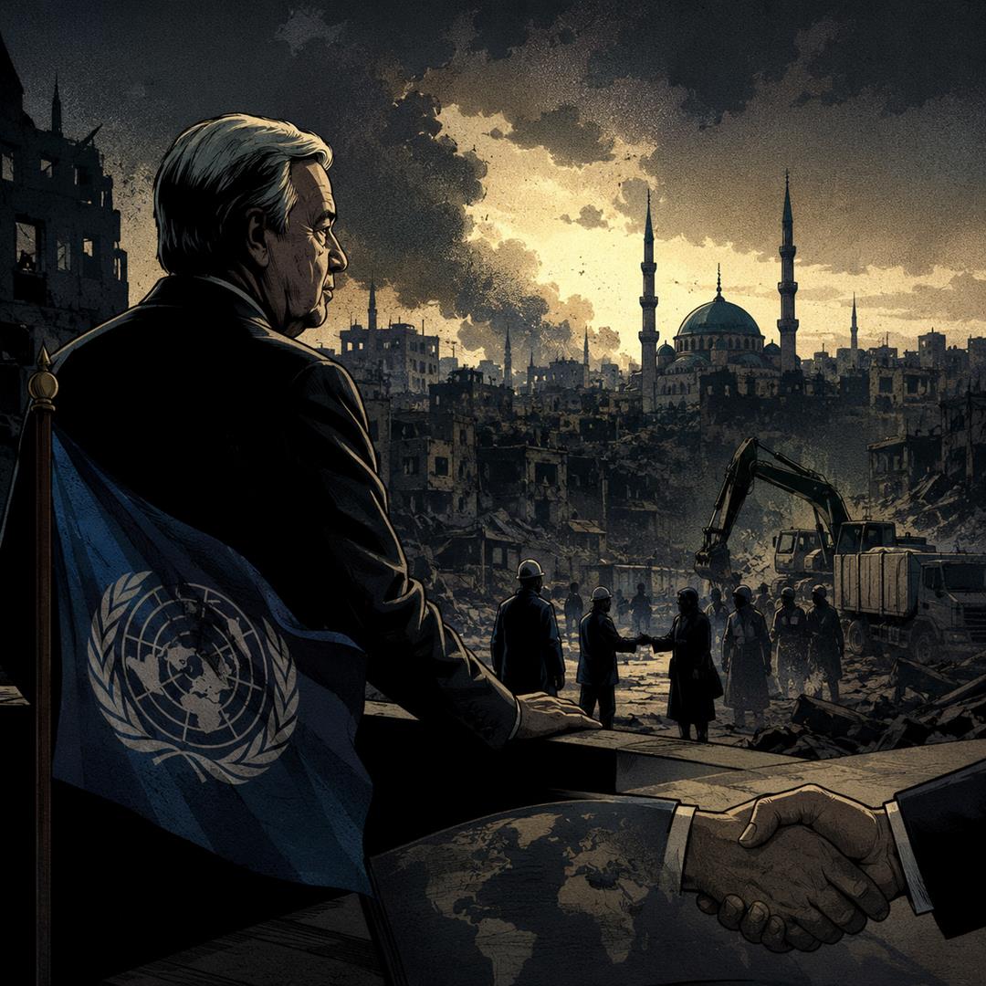 Guterres Urges Global Support for Syria's Reconstruction