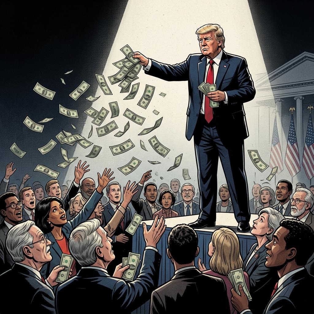 Trump Promises US$ 5,000 And Puts The Vote On The Line