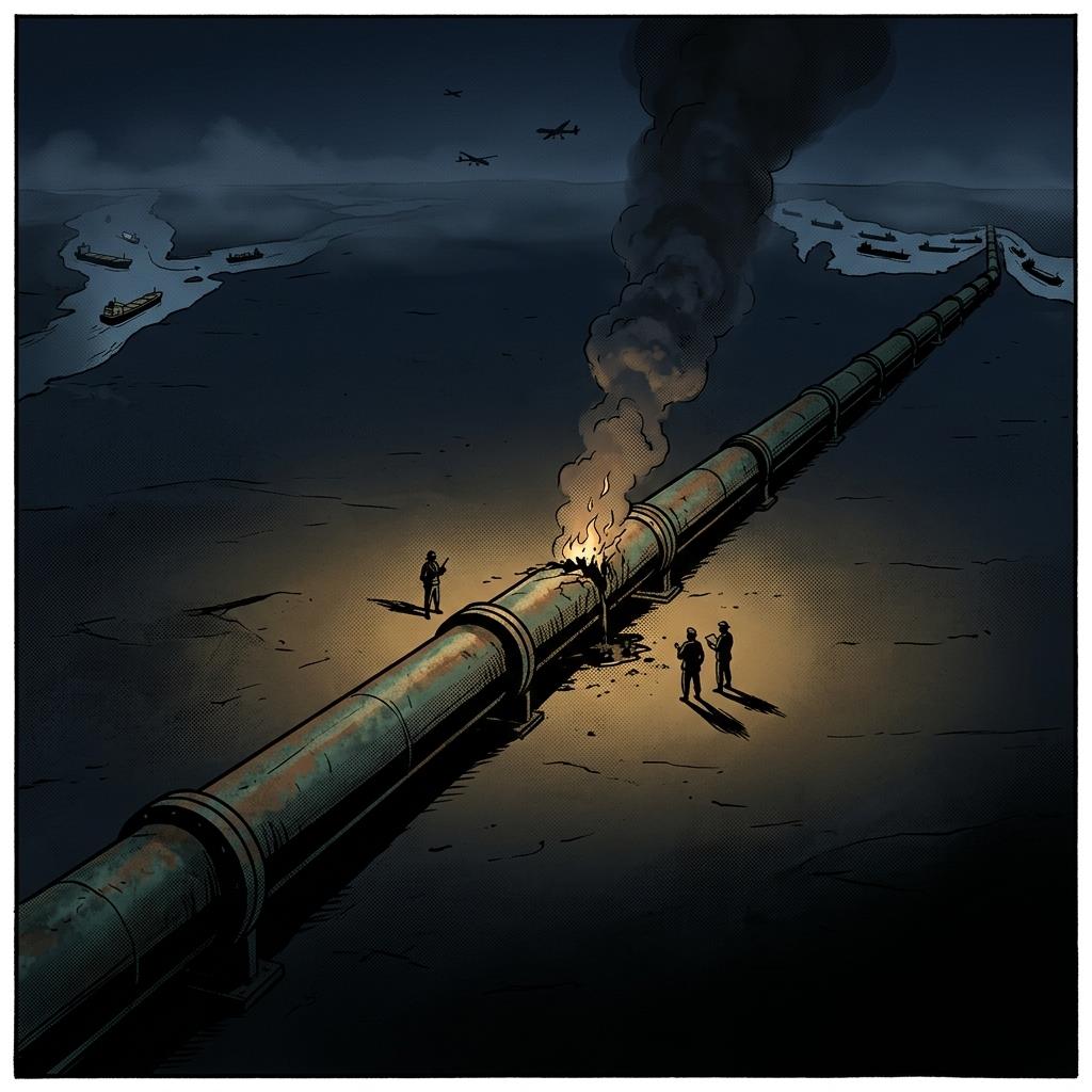 Saudi Oil Pipeline Enters The Line Of Fire